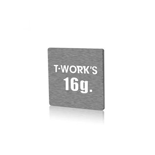 T-Works TE-207-H  T-Works Adhesive Type 16G Tungsten Balance Weight 24.5x24.5x1.4mm