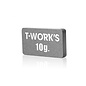 T-Works TE-207-G  T-Works Adhesive Type 10G Tungsten Balance Weight 11x19.7x2.5mm