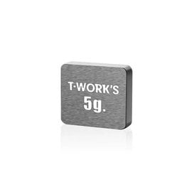 T-Works TE-207-F  T-Works Adhesive Type 5G Tungsten Balance Weight 11x9.9x2.5mm