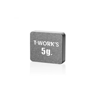 T-Works TE-207-F  T-Works Adhesive Type 5G Tungsten Balance Weight 11x9.9x2.5mm