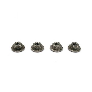T-Works TP-034  T-Works 64 Titanium Light Weight large-contact Serrated M4 Wheel Nuts (4)