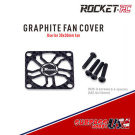 Surpass Hobby USA SP-360003-24 Rocket 30mm Graphite Fan Cover for Aluminum Fans