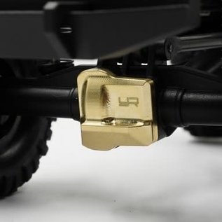 Yeah Racing YEA-TR4M-001GD  Yeah Racing Brass Front / Rear Diff Cover 13g For Traxxas TRX-4M