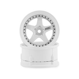 DS Racing DSC-DE-002  Element 5 Spoke Drift Wheels Triple White 12mm Hex