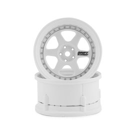 DS Racing DSC-DE-201  Element 6 Spoke Drift Wheels Triple White 12mm Hex
