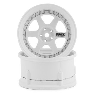 DS Racing DSC-DE-201  Element 6 Spoke Drift Wheels Triple White 12mm Hex