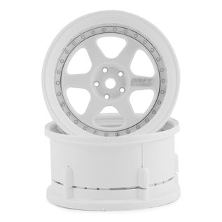 DS Racing DSC-DE-203  Element 6 Spoke Drift Wheels Triple White 12mm Hex