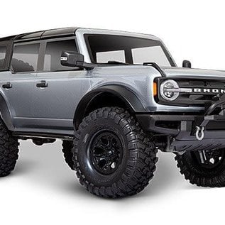Traxxas TRA92076-4  Sliver Traxxas TRX-4 1/10 Trail Crawler Truck w/2021 Ford Bronco Body (Iconic Silver) & TQi 2.4GHz Radio