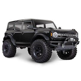 Traxxas TRA92076-4  Black Traxxas TRX-4 1/10 Trail Crawler Truck w/2021 Ford Bronco Body (Shadow Black) & TQi 2.4GHz Radio
