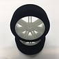 Hot Race Tyres HR10FW40  1/10th 26mm Tires 40 Shore Front on White Rims