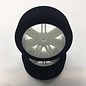 Hot Race Tyres HR10FW37  1/10th 26mm Tires 37 Shore Front on White Rims