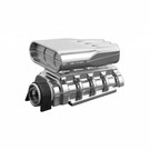 RPM R/C Products RPM73413 Chrome Mock Intake & Blower Set