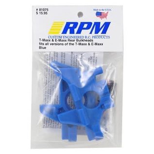 RPM R/C Products RPM81075 Blue, Rear Bulkheads for T-Maxx & E-Maxx