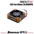 Surpass Hobby USA SP-360004-03 Rocket-RC Orange ESC 30mm Aluminum Cooling Fan 28,000 RPM