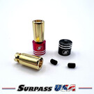 Surpass Hobby USA SH-01800 Heatsink Bullet Plugs 8mm 1pr for LiPo Drag Packs