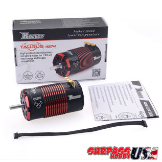 Surpass Hobby USA SP-042740-02-2200 Rocket 1/8 Taurus 2200Kv 5S Off-Road Buggy & Truggy Sensored Brushless Motor