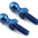 Custom Works R/C CSW8522  Custom Works  Titanium Hex Ball Stud (Blue) (2) (Long)