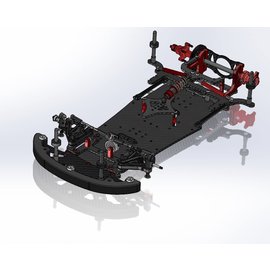 CRC CLN1811  WGT-200R – 1/10th scale road racing car kit for rubber tires! World GT-R, 200mm wide, rubber, 1s or 2s.