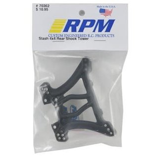 RPM R/C Products RPM70362 Black, Rear Shock Tower for Slash 4x4, Stampede 4x4, Rally