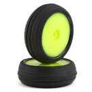 J Concepts JCO4039-2211  JConcepts Mini-B Hawk Pre-Mounted Front Tires (Yellow) (2) (Green) 40392211