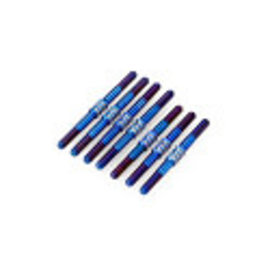 J Concepts JCO2849-1  3.5mm Fin Turnbuckle Kit, Burnt Blue, 7pcs, Fits TLR 22X