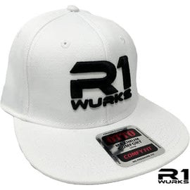 R1wurks R1 090044-2  CapSB  R1 Wurks Premium Snapback Hat-White