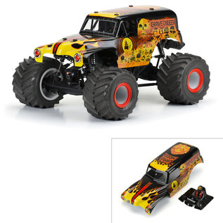 Proline Racing PRO3593-12  1/10 Grave Digger Fire (Red) Painted Body Set: LMT