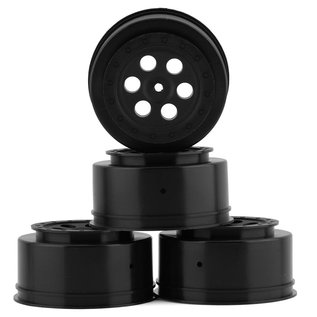 Tekno RC TKR2220  Tekno RC TR606 SCT Offset Short Course Wheels (Black) (4) w/ 12mm Hex