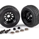 Traxxas TRA9797  Trailer wheels (2)/ tires (2)/ mounting hardware