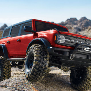 Traxxas TRA92076-4  RED Traxxas TRX-4 1/10 Crawler w/2021 Ford Bronco Body (Red) w/TQi 2.4GHz Radio