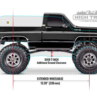 Traxxas TRA92056-4  BLACK Traxxas TRX-4 1/10 Chevrolet K10 High Trail Edition