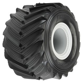 Proline Racing PRO10187-15  1/10 Demolisher MT Tires Mounted 12mm on LMT Gray Wheels (2)