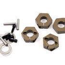 Tekno RC TKR5571A  Tekno RC 12mm Aluminum Clamping Wheel Hex Set (4)