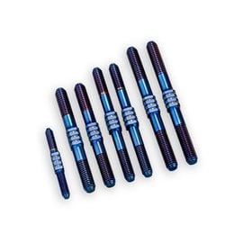 J Concepts JCO2801-1  TLR 8ight-X 2.0 / XE 2.0 Fin Titanium Turnbuckle Set, Burnt Blue, 7pc