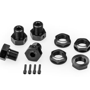 J Concepts JCO2981  17mm Hex Axle Kit ,Black, for Losi LMT, 4pcs