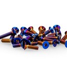 J Concepts JCO2996-1  B6.4 Titanium Screw Set, Lower, Blue, 26pc 29961