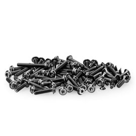 J Concepts JCO2995-2  B6.4 Titanium Top Hat Screw Set, Upper, Black, 70pc