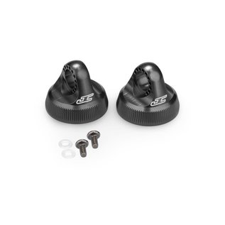 J Concepts JCO2701-2  Fin, 13mm Shock Cap, Black, Fits Team Associated 13mm Shock Body