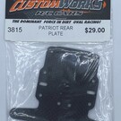 Custom Works R/C CSW3815  Patriot Rear Plate