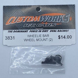 Custom Works R/C CSW3831  Patriot Wheelie Bar Wheel Mount (2)