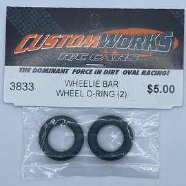 Custom Works R/C CSW3833  Patriot Wheelie Bar Wheel O-Ring (2)