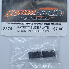 Custom Works R/C CSW3874  Patriot Slide Plate Mounting Block (2)