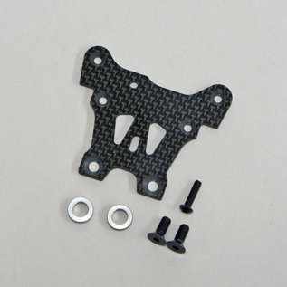 Mugen Seiki MUGE2158c  Graphite Front Upper Steering Plate: X8R/8RE/8/8E, X8TR/RE/8T/E 2158