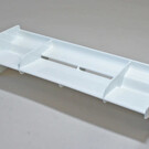 Mugen Seiki MUGE1081W  Race Wing (White): 8R/8RE, X8TR/RE 1081