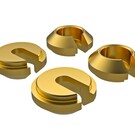 Traxxas TRA9761A  TRX-4M Lower retainer, shock, brass (1 gram each) (4)