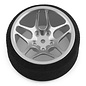 R-Design RDD4910  R-Design Sanwa M17/MT-44 Ultrawide 10 Spoke Transmitter Steering Wheel (Silver)