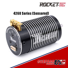 Surpass Hobby USA 4268-1550 Rocket 1/8 1550Kv 7S Short RPM Sensored Brushless Motor