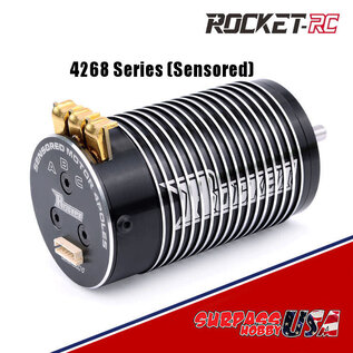 Surpass Hobby USA 4268-1700 Rocket 1/8 1700Kv 6S Short RPM Sensored Brushless Motor