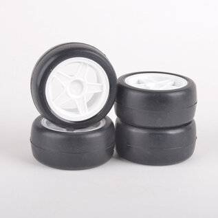 Rush RU0486  Mini Tyres 30 Round Pre-Glued (4) 486
