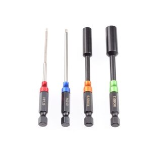 RP-0669  RUDDOG Metric Hex and Nut 1/4" Power Tool Wrench Set (1.5 | 2.0 | 5.5 | 7.0mm) 669